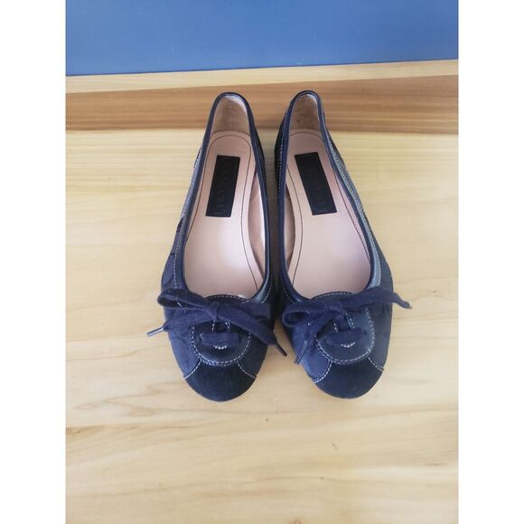 Black Coach Flats - Picture 2 of 7